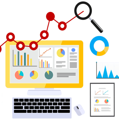 SEO analytics graph of growing business